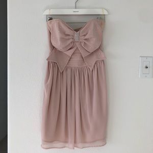 Lipsy London Strapless Mini Dress with Bow ❣️